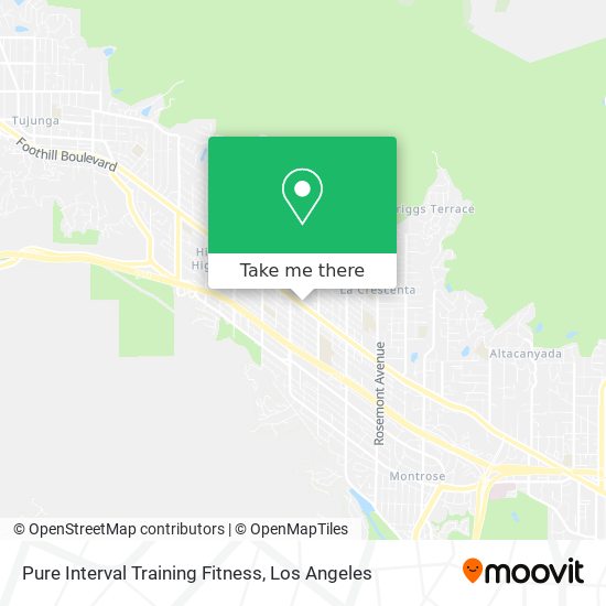 Pure Interval Training Fitness map