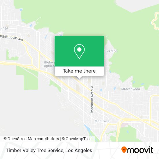 Timber Valley Tree Service map