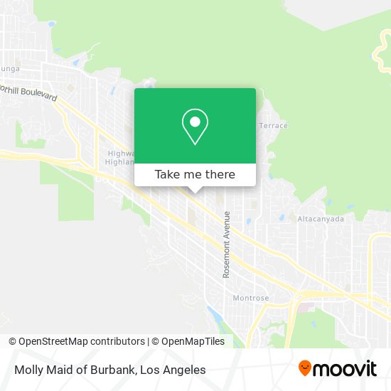 Molly Maid of Burbank map