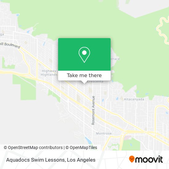 Aquadocs Swim Lessons map