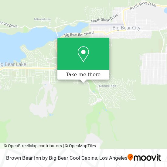 Mapa de Brown Bear Inn by Big Bear Cool Cabins