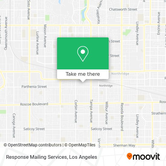 Response Mailing Services map