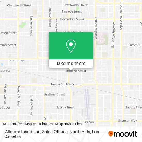 Mapa de Allstate Insurance, Sales Offices, North Hills