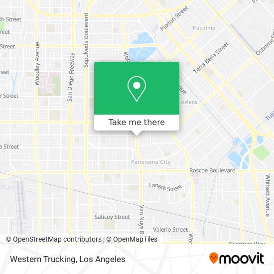 Mapa de Western Trucking