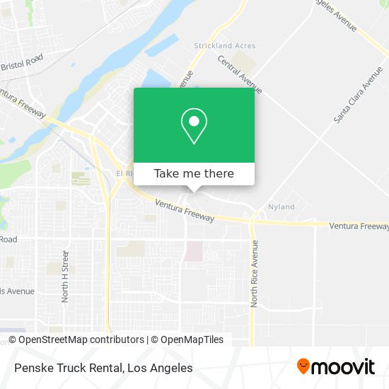 Penske Truck Rental map