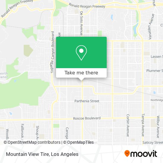 Mapa de Mountain View Tire