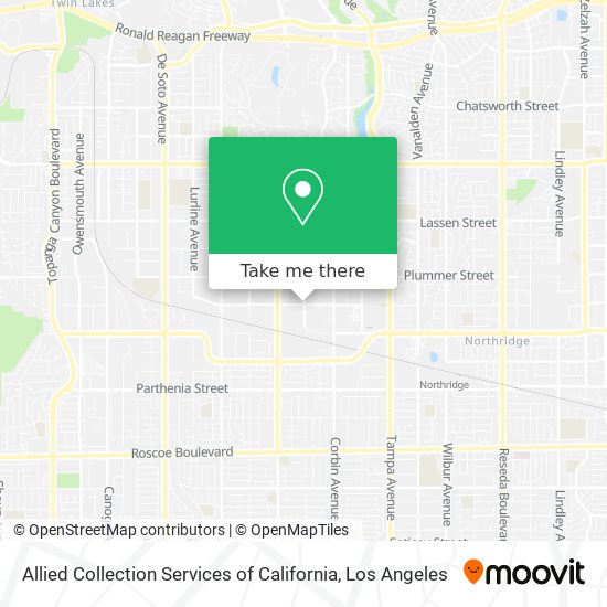 Mapa de Allied Collection Services of California