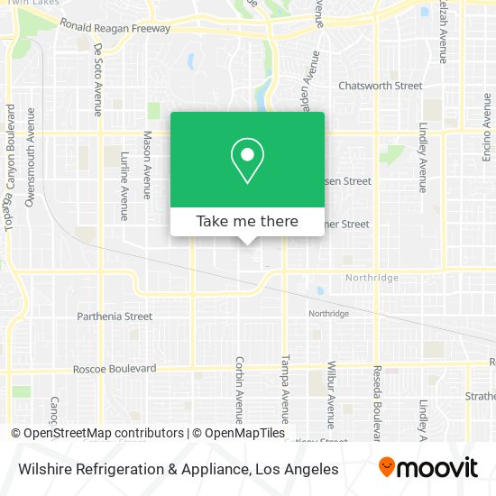 Wilshire Refrigeration & Appliance map