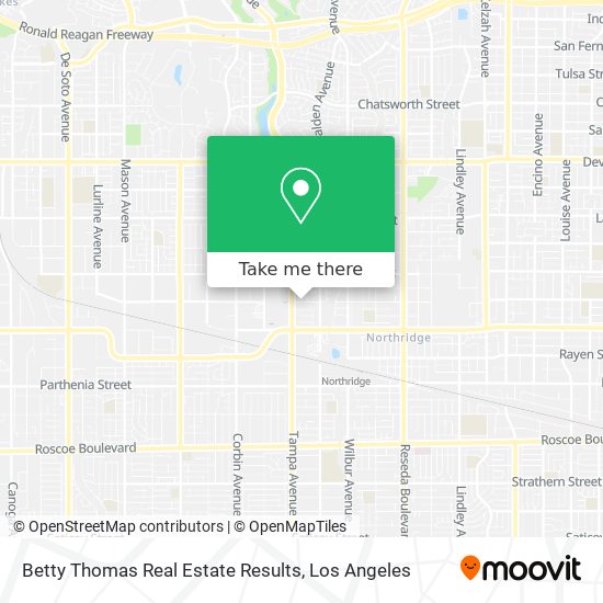 Betty Thomas Real Estate Results map