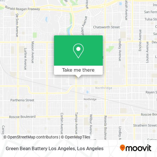 Mapa de Green Bean Battery Los Angeles