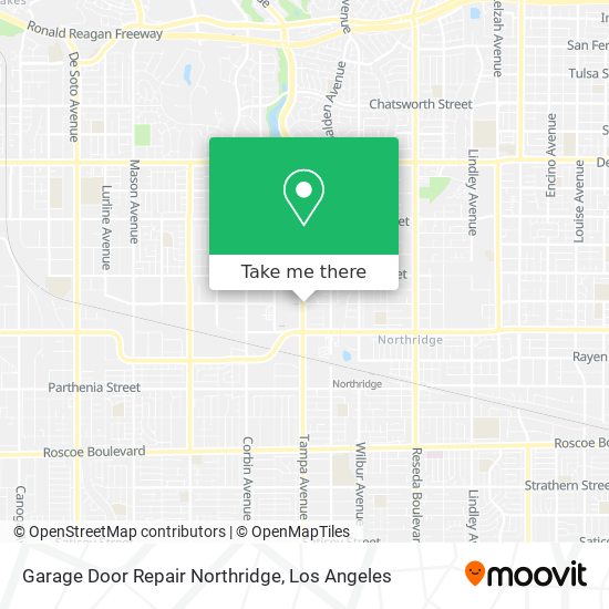 Mapa de Garage Door Repair Northridge