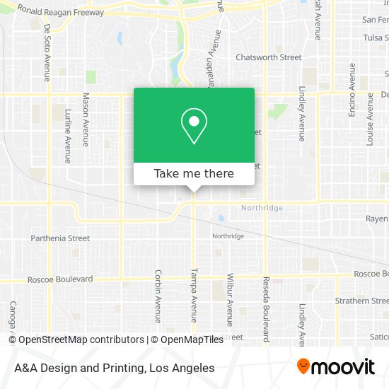 A&A Design and Printing map
