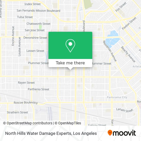 Mapa de North Hills Water Damage Experts