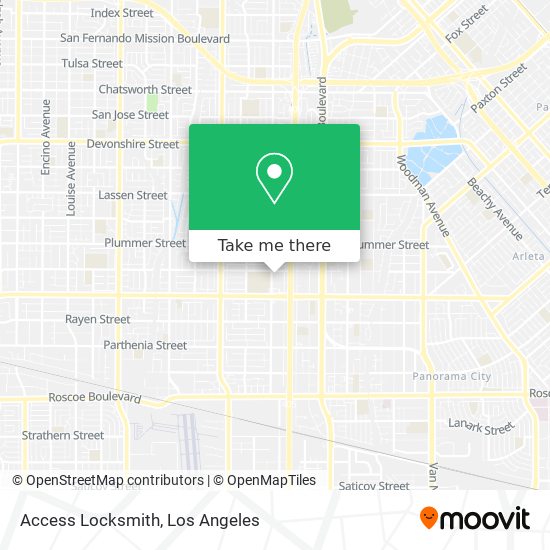 Access Locksmith map