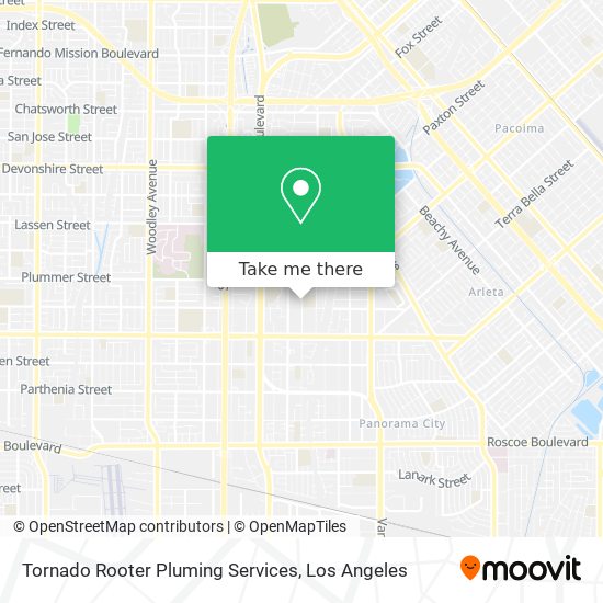 Tornado Rooter Pluming Services map