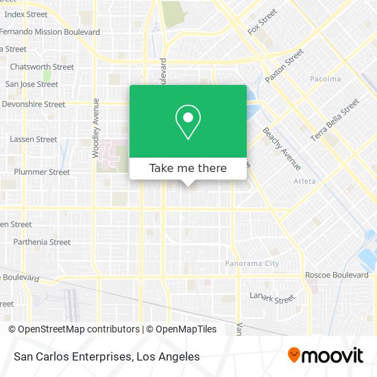 San Carlos Enterprises map