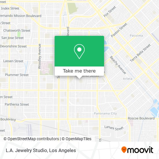 L.A. Jewelry Studio map