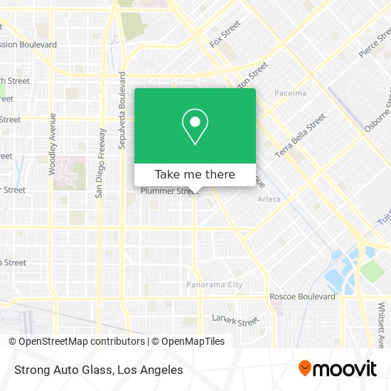 Strong Auto Glass map