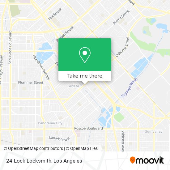 24-Lock Locksmith map