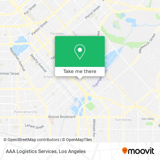 AAA Logistics Services map