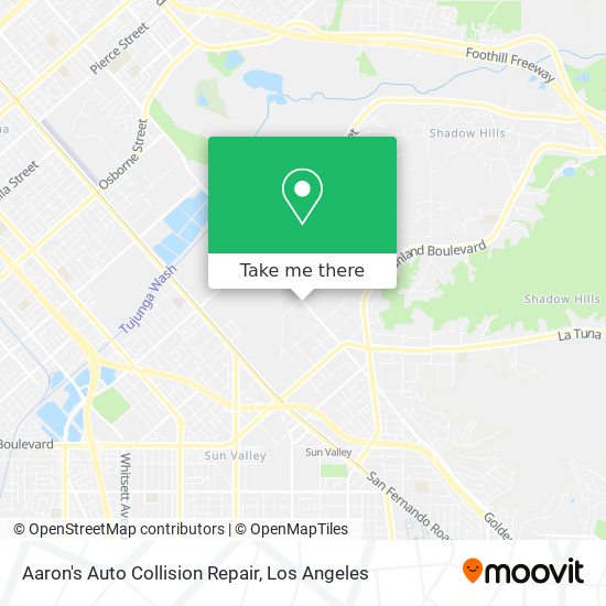 Mapa de Aaron's Auto Collision Repair
