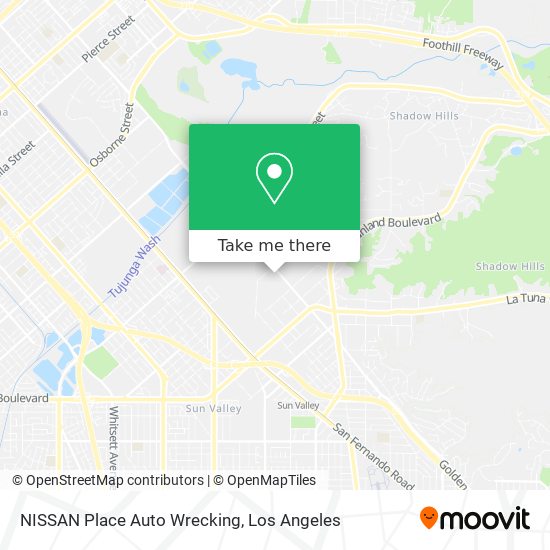 Mapa de NISSAN Place Auto Wrecking