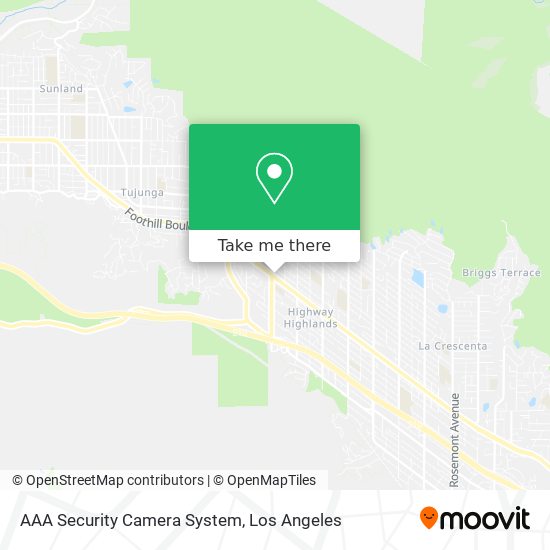 AAA Security Camera System map