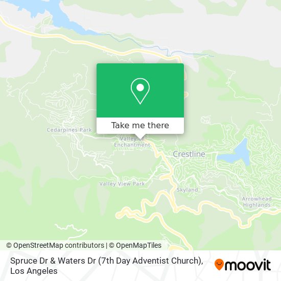 Spruce Dr & Waters Dr (7th Day Adventist Church) map