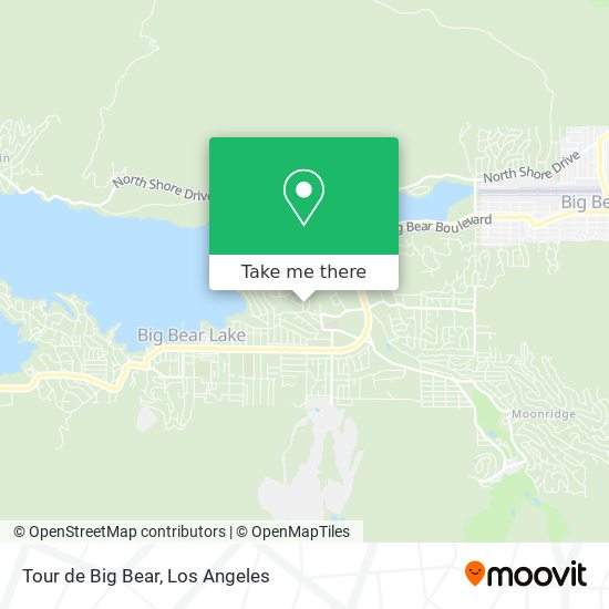Tour de Big Bear map