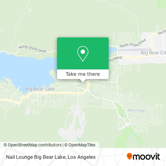 Mapa de Nail Lounge Big Bear Lake