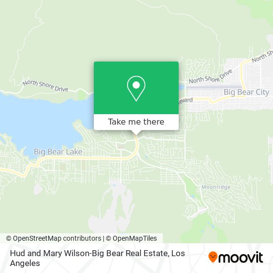Hud and Mary Wilson-Big Bear Real Estate map