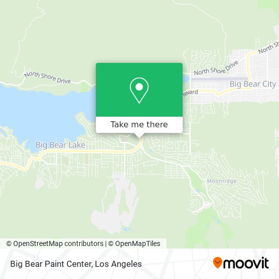 Mapa de Big Bear Paint Center
