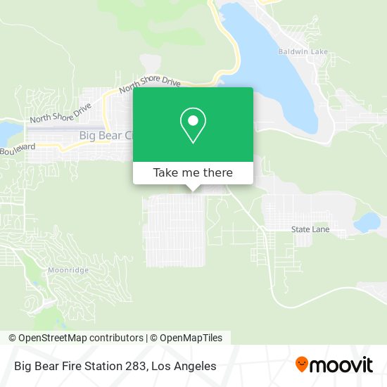 Mapa de Big Bear Fire Station 283