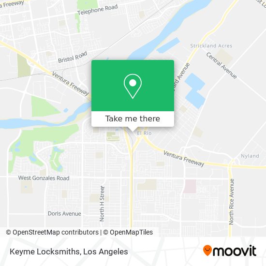 Mapa de Keyme Locksmiths