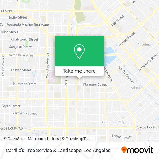 Carrillo's Tree Service & Landscape map