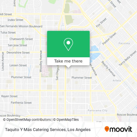Mapa de Taquito Y Más Catering Services