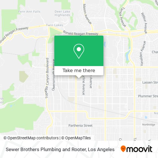 Sewer Brothers Plumbing and Rooter map