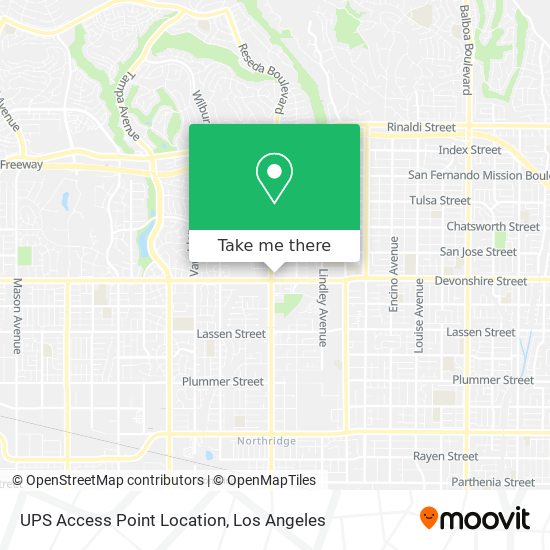 UPS Access Point Location map