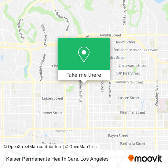 Kaiser Permanente Health Care map