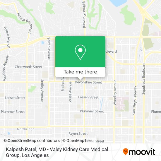 Kalpesh Patel, MD - Valey Kidney Care Medical Group map