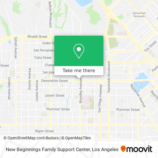 New Beginnings Family Support Center map