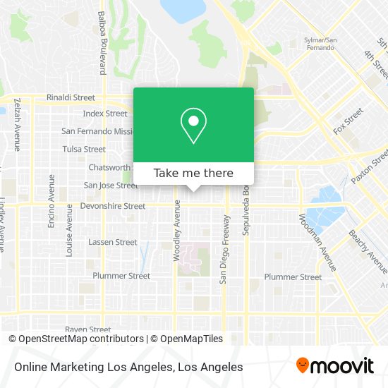 Mapa de Online Marketing Los Angeles