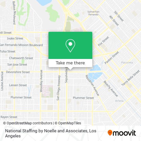 Mapa de National Staffing by Noelle and Associates