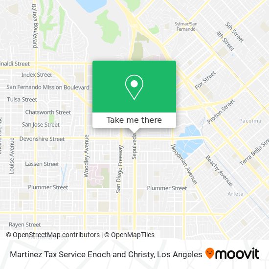 Martinez Tax Service Enoch and Christy map