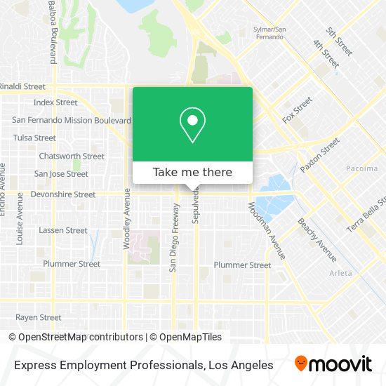 Express Employment Professionals map