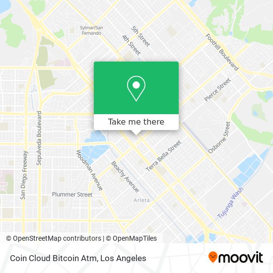 Coin Cloud Bitcoin Atm map