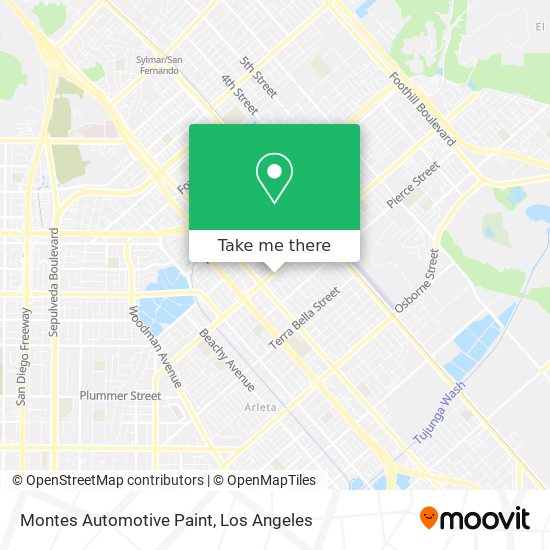 Montes Automotive Paint map