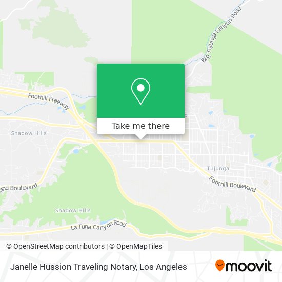 Janelle Hussion Traveling Notary map