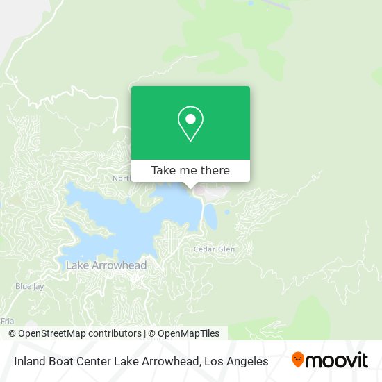 Inland Boat Center Lake Arrowhead map