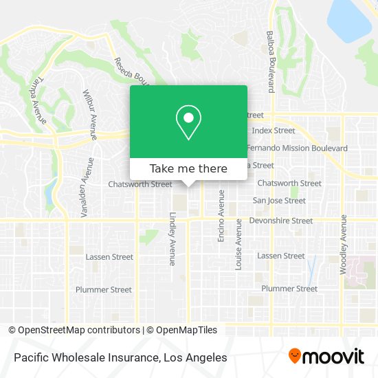 Mapa de Pacific Wholesale Insurance